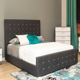 Light Grey Queen Platform Furniture Bed