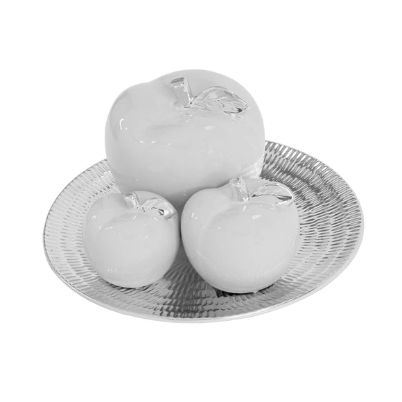 4pc Plain Apple Diamond Set - Home Decor