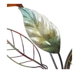 Metal Art - Multi Colored Traditional Leaves Wall Decor - 1" x 20" x 36"