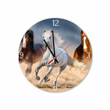 Trio of Galloping Horses Round/Square Acrylic Wall Clock