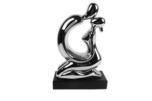 Silver Couple Sculpture - Home Decor