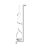 Amsterdam Floor Lamp - LED Lighting - Silver Aluminum 63 inch