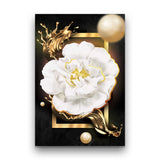 Acrylic Art - White Rose Wall Art Decor