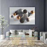 Acrylic Art - Grey Geometric Wall Art Decor