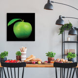 Tempered Glass Art - Green Apple Wall Art Decor