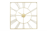 Gold Metal Glam Abstract Wall Clock - 24" x 2" x 24"