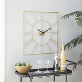 Copy of Gold Metal Glam Abstract Wall Clock - 24" x 2" x 24"