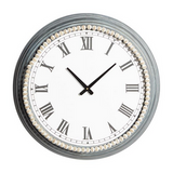 Copy of White Metal Farmhouse Wall Clock - 23" x 3" x 23"