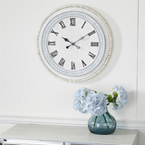 Copy of White Wood Farmhouse Vintage Wall Clock - 22" x 1" x 22"