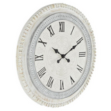 Copy of White Wood Farmhouse Vintage Wall Clock - 22" x 1" x 22"