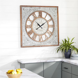 Copy of Brown Metal Farmhouse Vintage Wall Clock - 36" x 2" x 36"