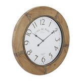 Copy of Brown Wood Rustic Wall Clock - 32" x 2" x 32"