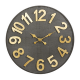 Copy of Black Metal Industrial Wall Clock - 32" x 1" x 32"