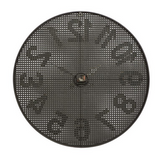 Copy of Black Metal Industrial Wall Clock - 32" x 1" x 32"