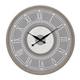 Grey Resin Farmhouse Wall Clock -  30" x 2" x 30"