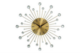 Gold Metal Glam Wall Clock - 15" x 1" x 15"