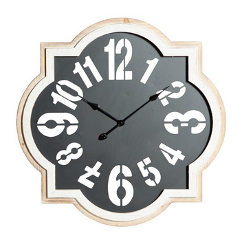 Black Metal Farmhouse Wall Clock - 32