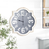 Black Metal Farmhouse Wall Clock - 32" x 2" x 32"