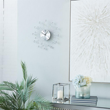 Copy of Silver Metal Glam Abstract Wall Clock - 15" x 2" x 15"