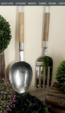 Metal Art - Silver Aluminum Traditional Kitchen Utensils Wall Decor - Set of 2 7"W X 22"H