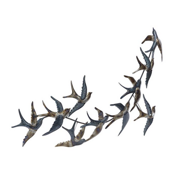 Copy of Metal Art - Black Metal Coastal Birds Wall Decor - 52