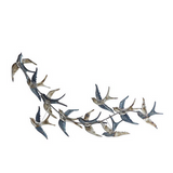 Copy of Metal Art - Black Metal Coastal Birds Wall Decor - 52" x 3" x 27"