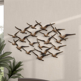 Copy of Metal Art - Gold Metal Coastal Birds Wall Decor - 48" x 2" x 27"