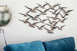 Copy of Metal Art - Gold Metal Coastal Birds Wall Decor - 48" x 2" x 27"