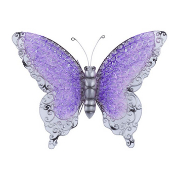 Copy of Metal Art - Purple Metal Eclectic Butterfly Wall Decor - 21