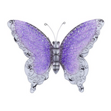 Copy of Metal Art - Purple Metal Eclectic Butterfly Wall Decor - 21" x 3" x 16"