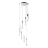 Sparkling Night Chandelier - Lighting Cascading Pendant - 9 Acrylic Block