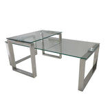 Glass Set Coffee Table and end Table