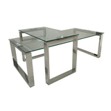 Glass Set Coffee Table and end Table