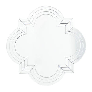 Silver Wood Glam Wall Mirror - 32" x 32" x 2"