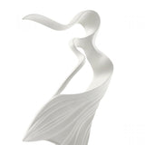 Water Dance Sculpture Set of Two // Matte Black & White - Home Decor