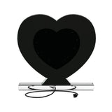 Silver Heart Shape Table Mirror