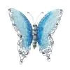 Metal Art -  Silver Eclectic Butterfly Wall Decor - 21" x 1" x 16"