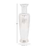 Silver Polystone Glam Vase 51" - Home Decor