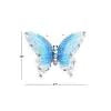 Copy of Metal Art -  Silver Eclectic Butterfly Wall Decor - 21" x 1" x 16"