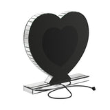 Silver Heart Shape Table Mirror