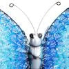 Metal Art -  Silver Eclectic Butterfly Wall Decor - 21" x 1" x 16"