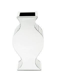 Mirrored Glass Floor Vase 28" - Home Decor